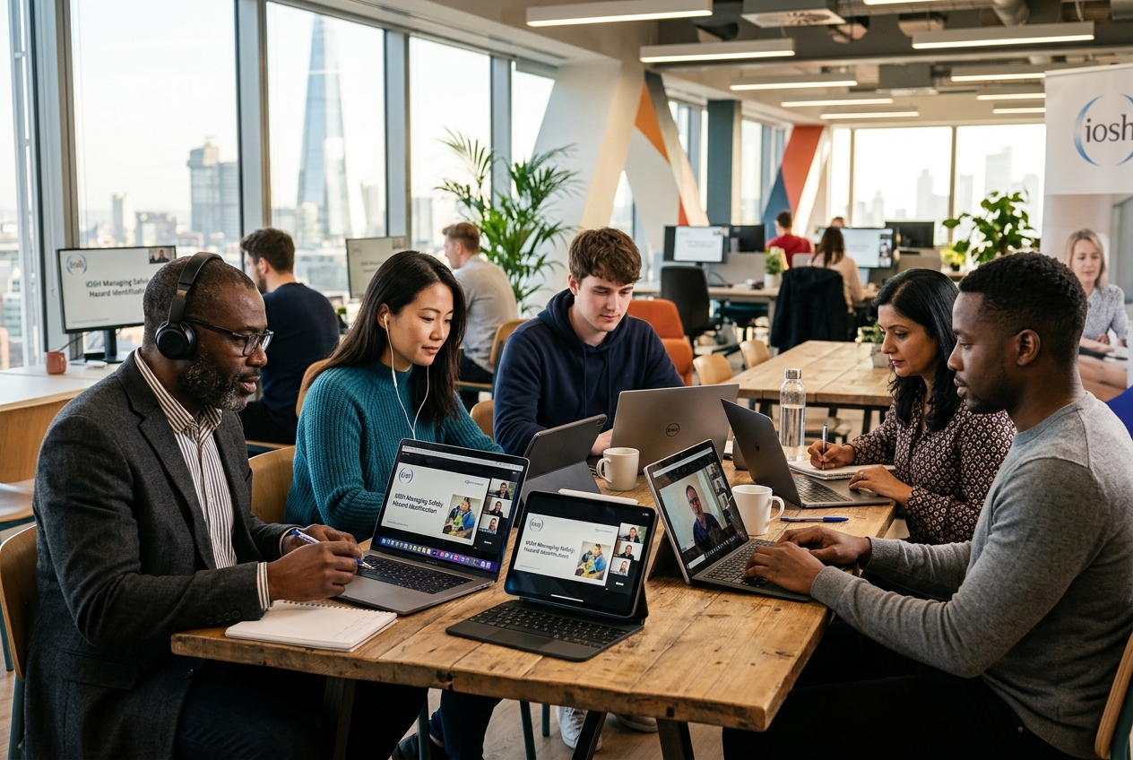 Interactive virtual classroom health and safety training session delivered in London timezone